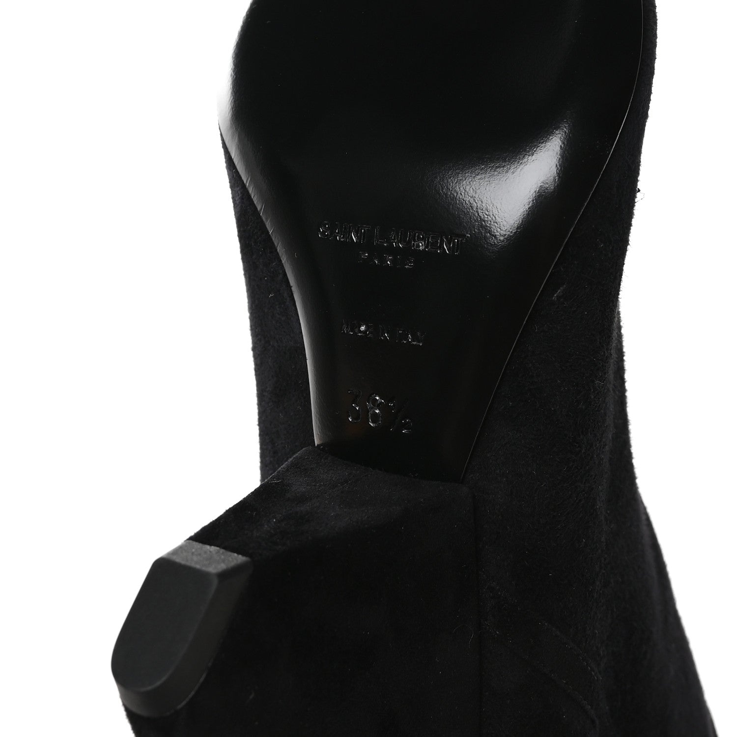 Kid Scamosciato Niki 85 Wedge Booties 38.5 Black