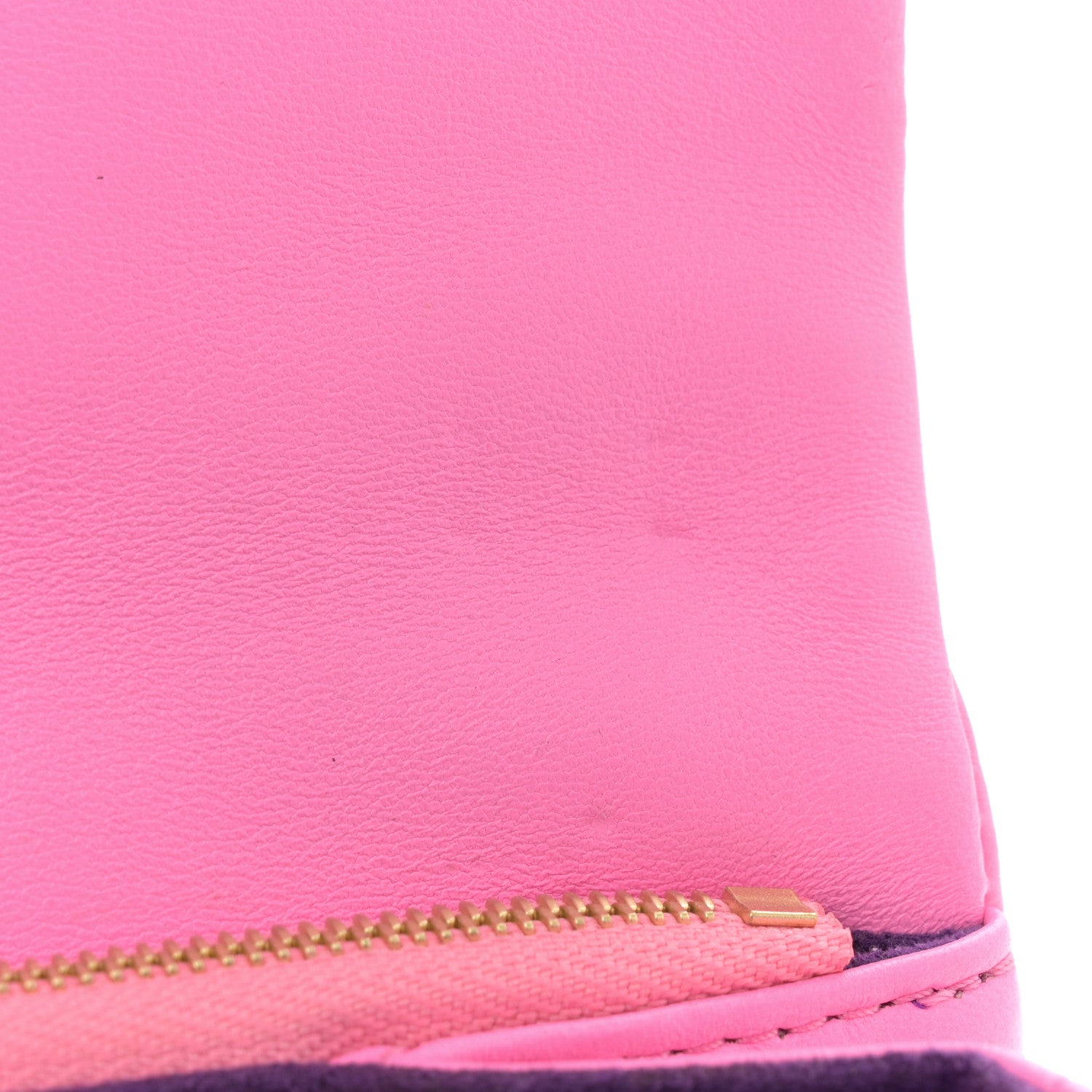 Lambskin Embossed Monogram Vuittamins Pochette Coussin Rose Violet