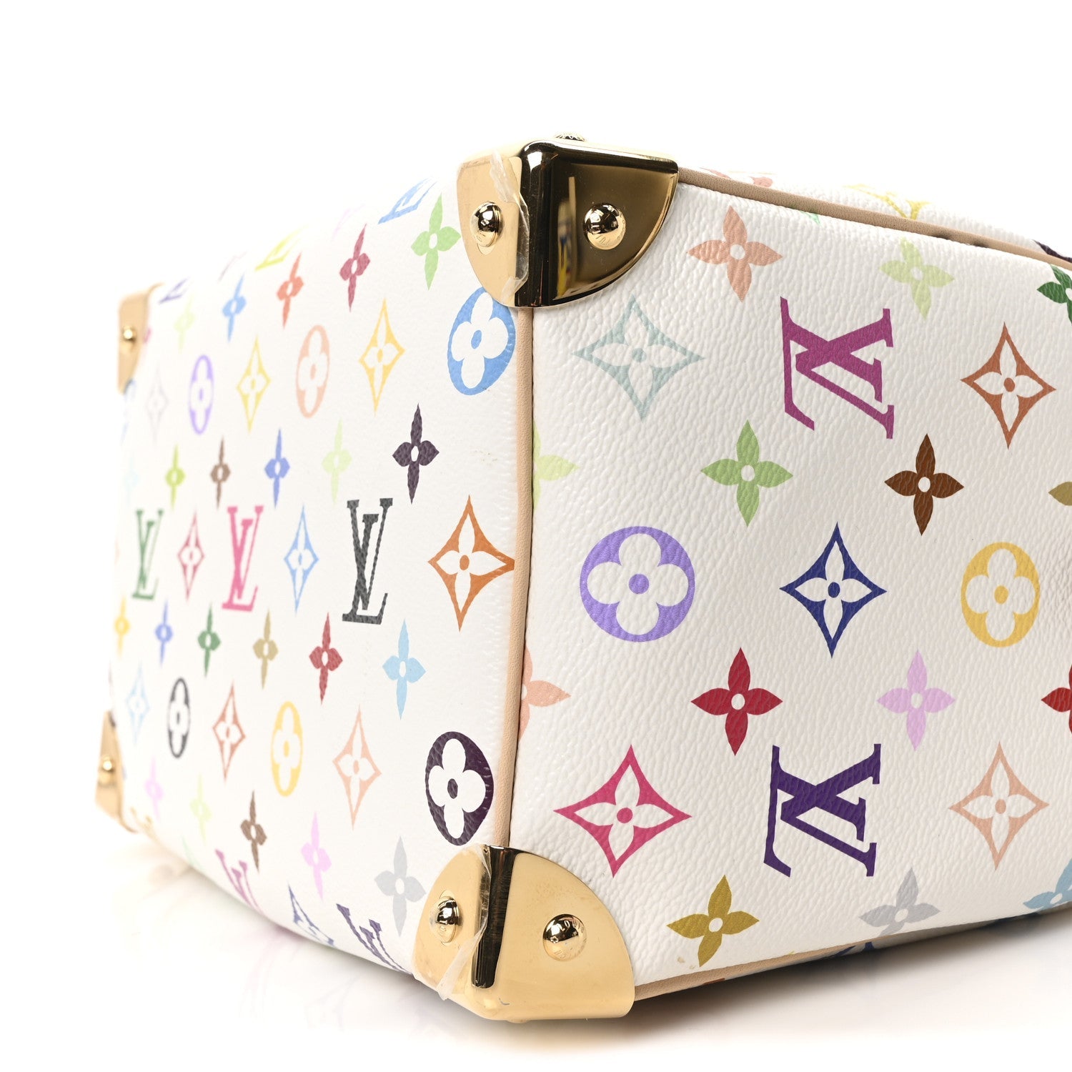 LV X TM Monogram Multicolor Speedy Bandouliere 25 White