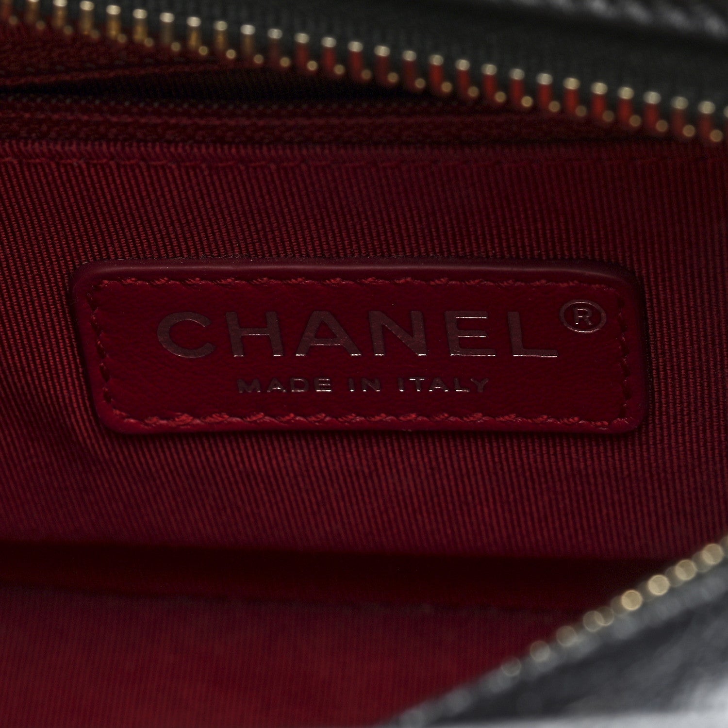 Aged Calfskin Quilted Small Gabrielle Logo Hobo Black
