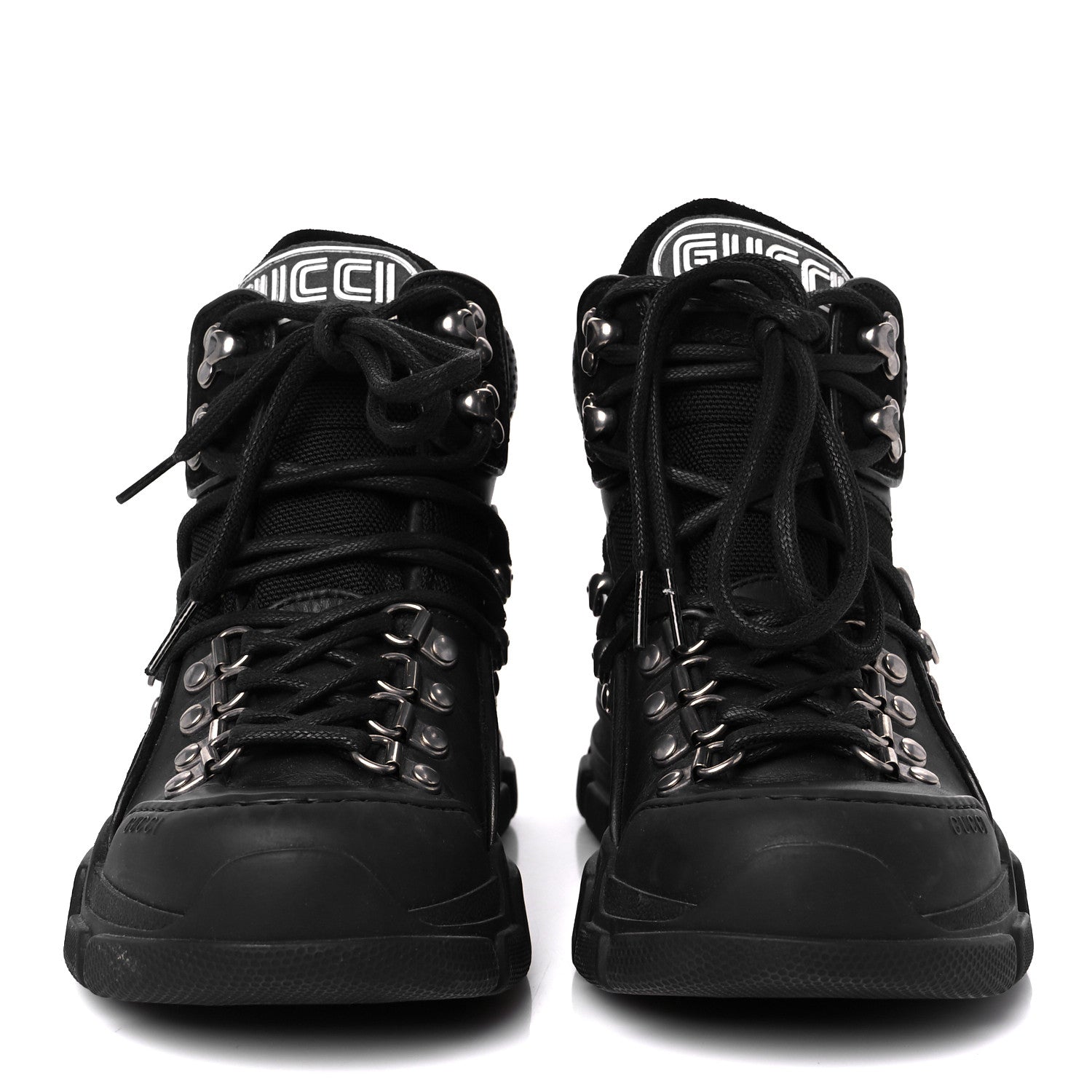X SEGA Calfskin Suede Technical Canvas Womens Flashtrek High-Top Sneakers 35 Black