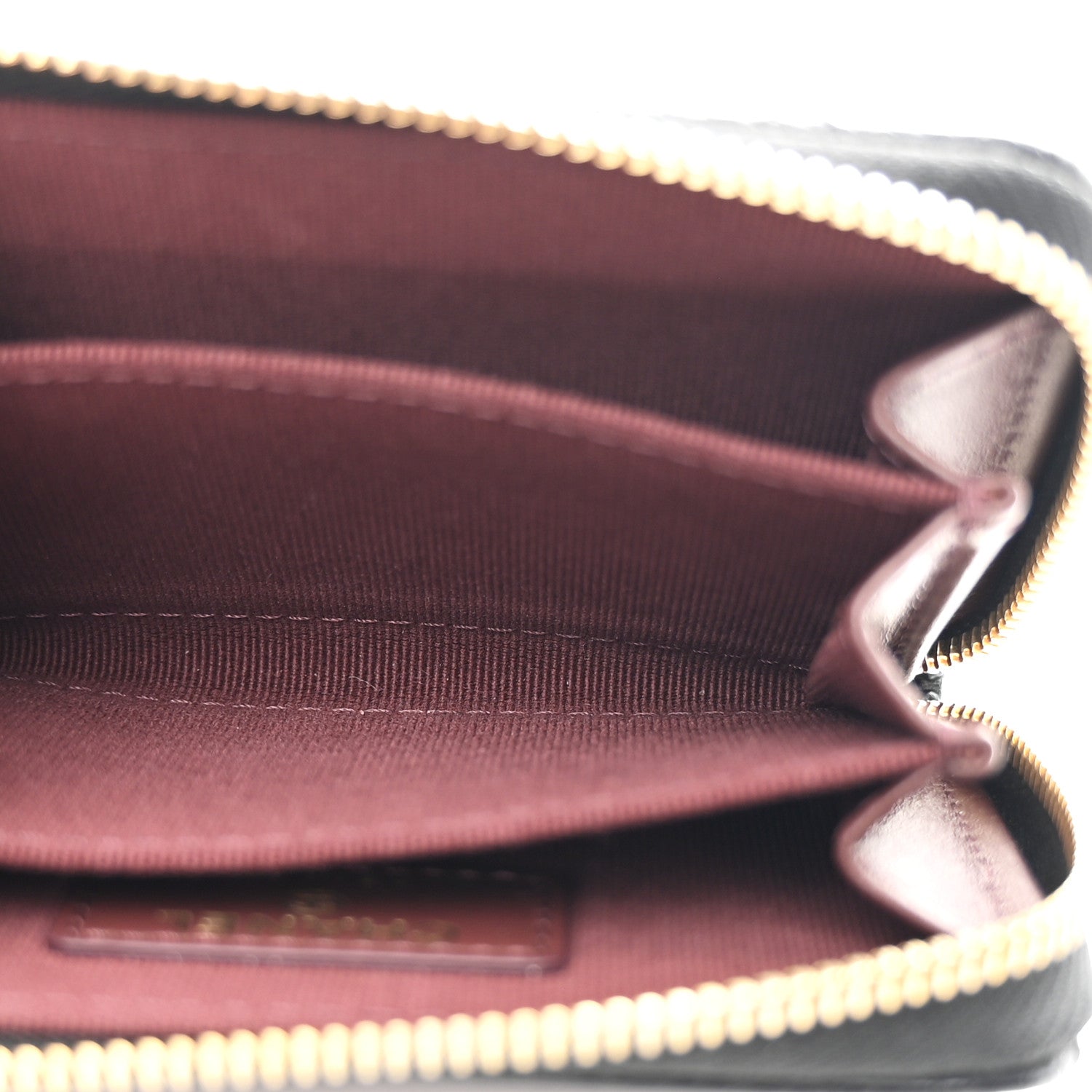 Caviar Quilted Zip Coin Purse Black