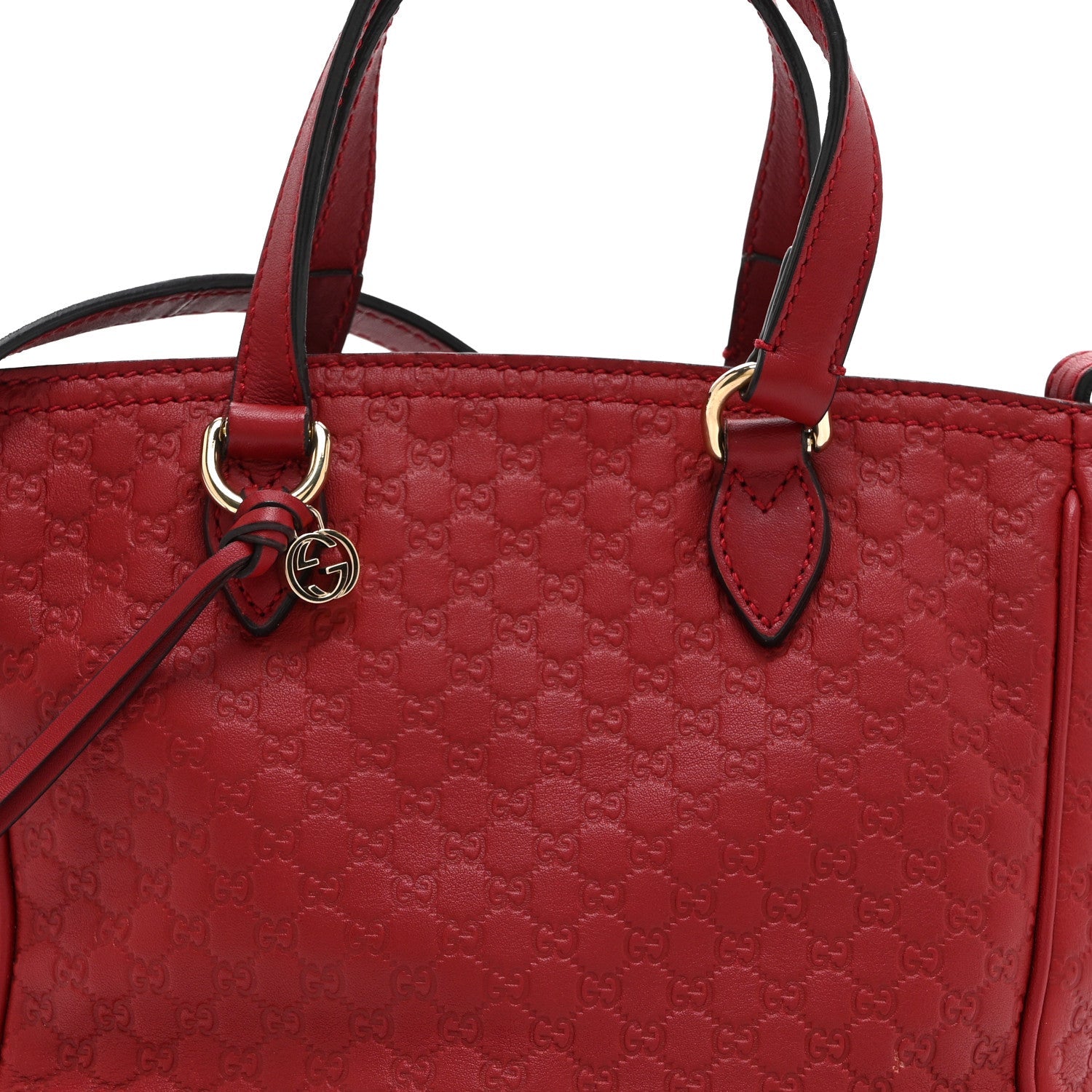 Microguccissima Small Bree Tote Red