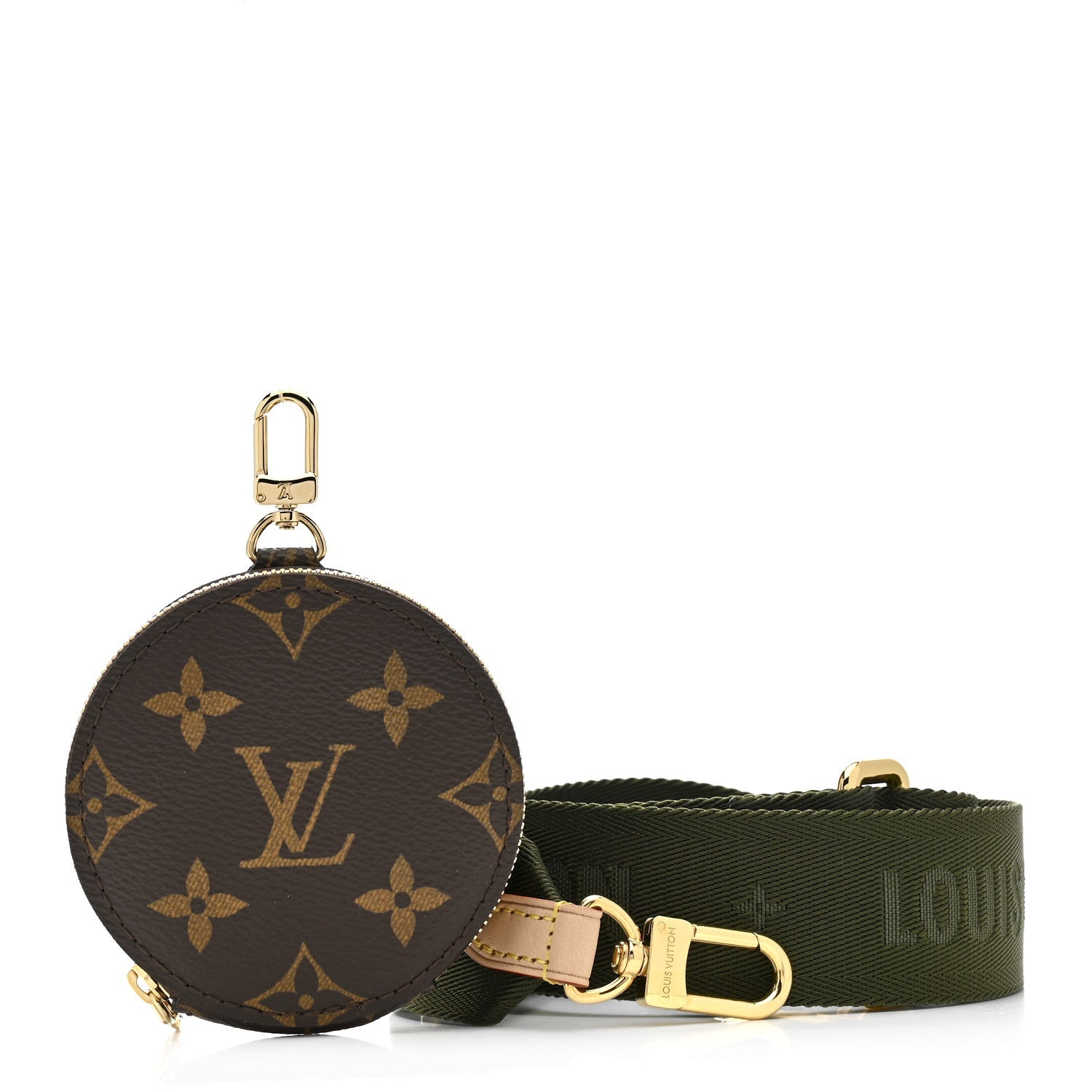 Monogram Multi Pochette Accessories Bandouliere Shoulder Strap Kaki