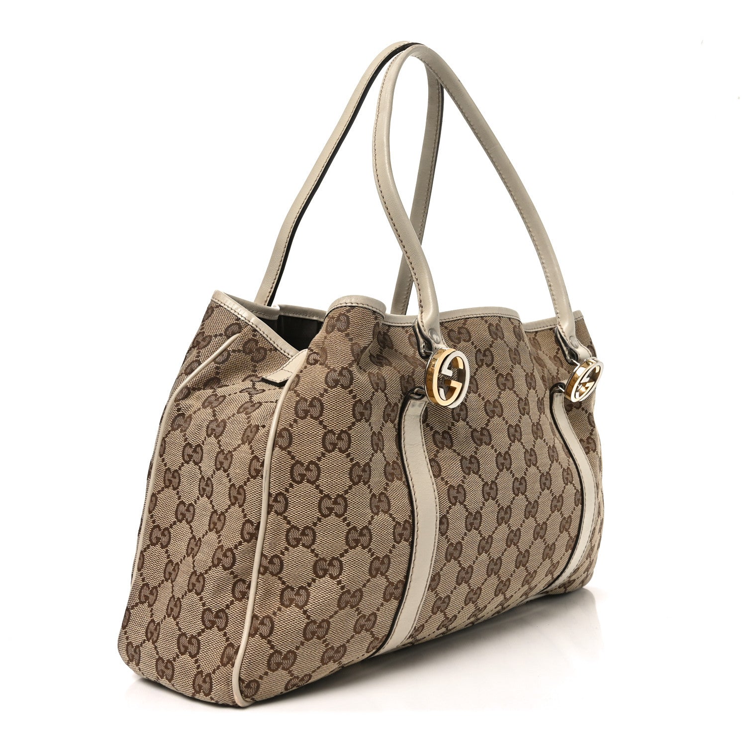 Monogram Medium Twins Tote  Off White
