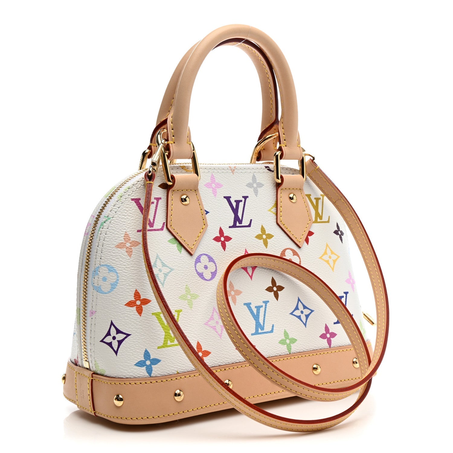 LV x TM Monogram Multicolor Alma BB White