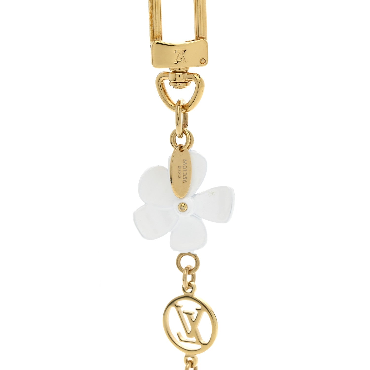 Resin Wood Vivienne Bag Charm Key Holder Pink