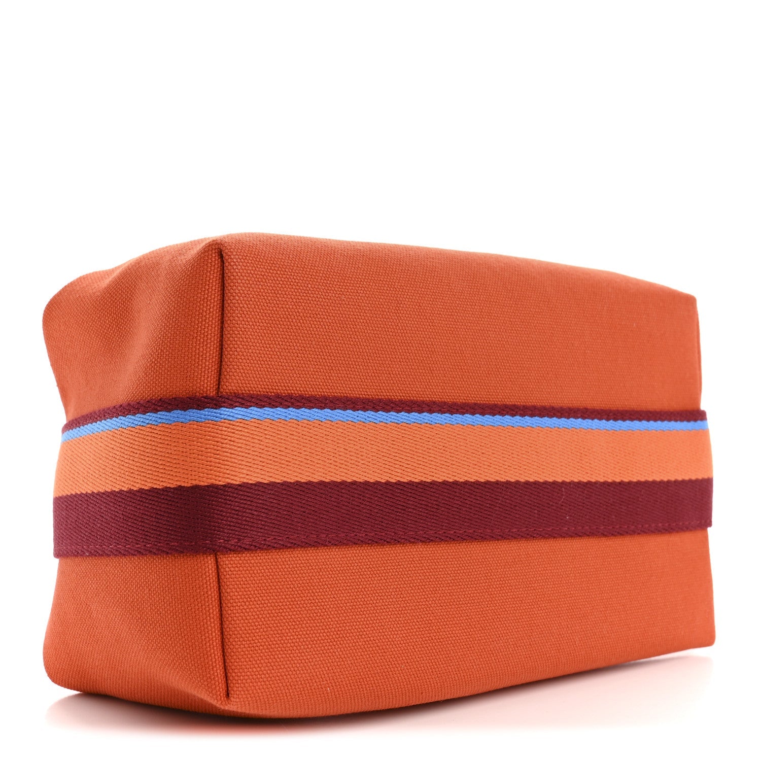 Cotton Canvas H Pavillon Small Bride-A-Brac Pouch Orange Feu