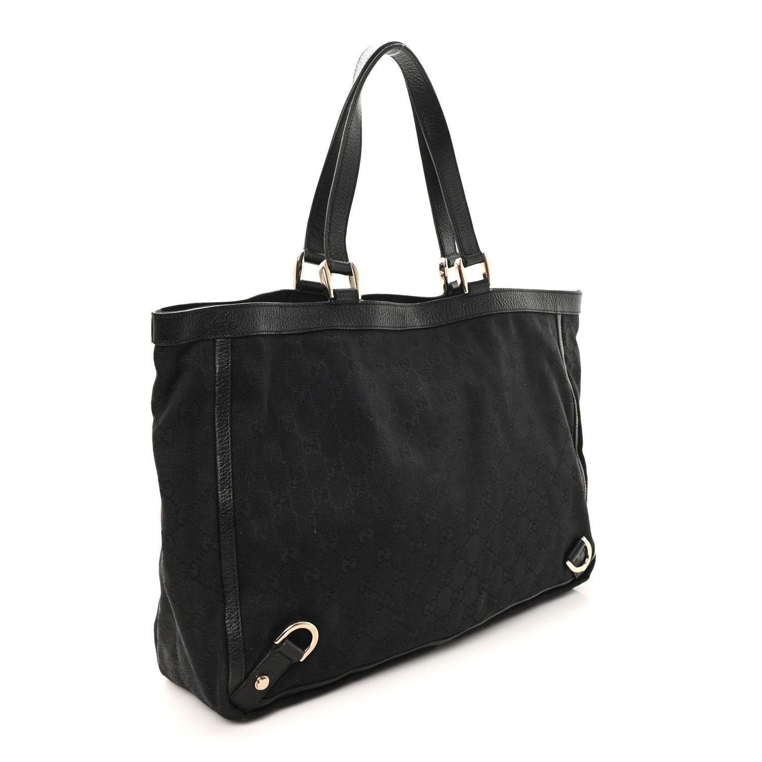 Monogram Large Abbey Tote Black