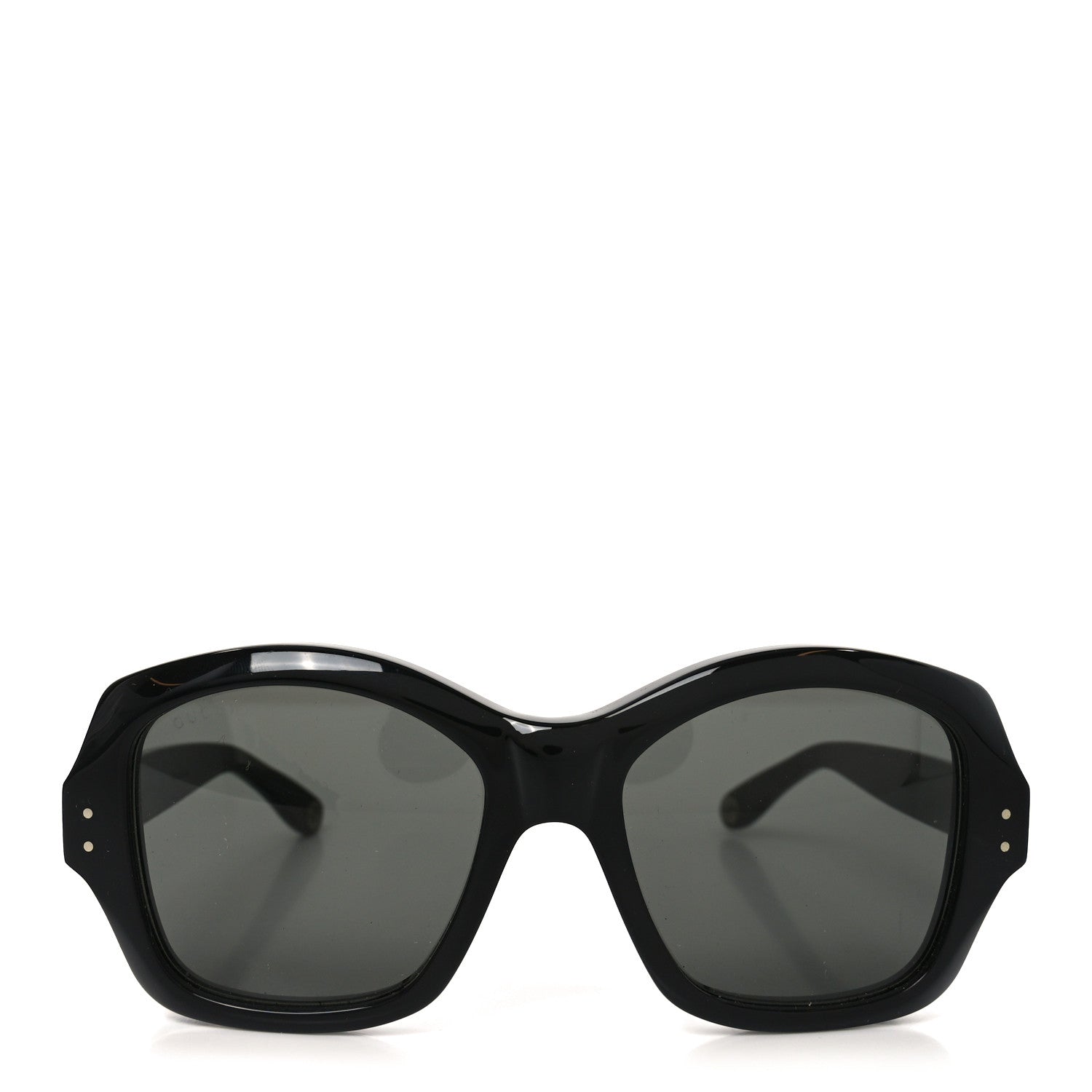 Acetate Rectangle Frame Sunglasses GG0624S Black