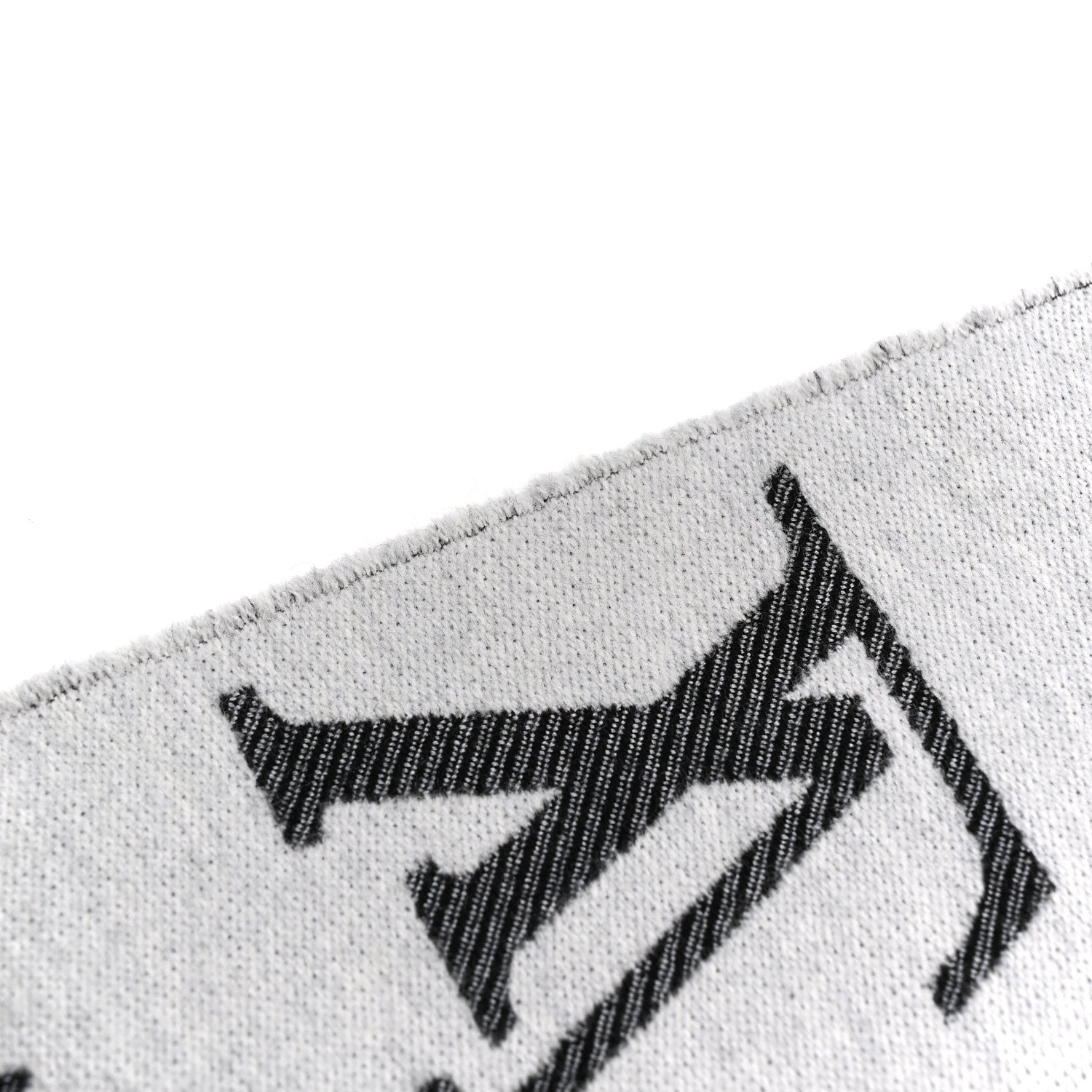 Wool Simply LV Scarf Black