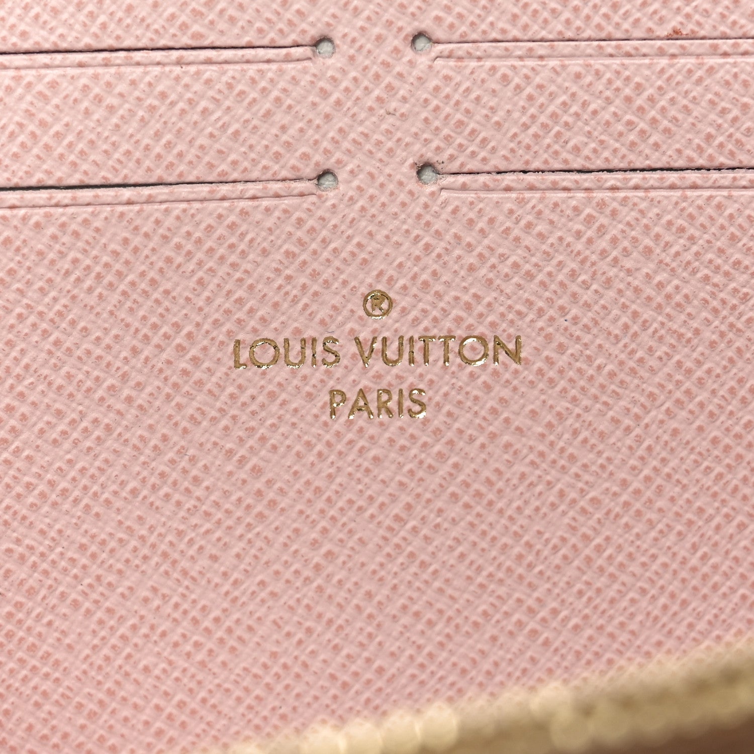Damier Azur Clemence Wallet Rose Ballerine