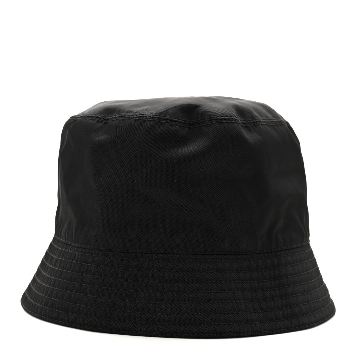Re-Nylon Metal Triangle Logo Mens Bucket Hat XL Black