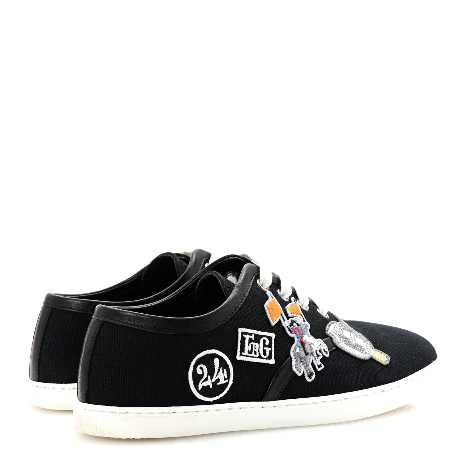 Canvas Embroidered Innocent Sneakers 37 Black