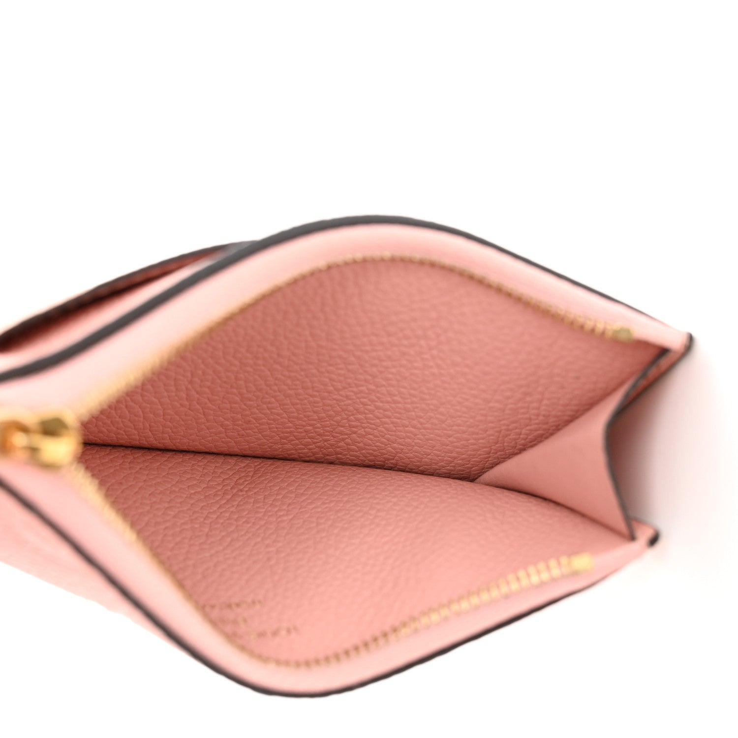Empreinte Zipper Card Holder Rose Poudre