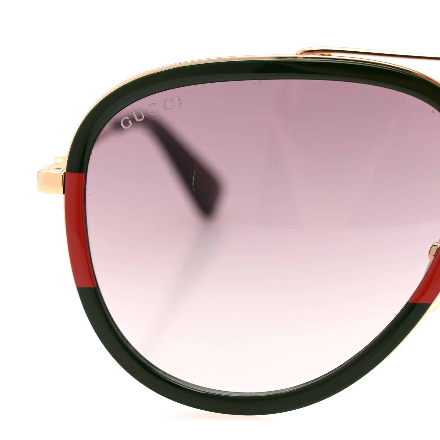 Web Aviator Sunglasses GG0062S Green Red