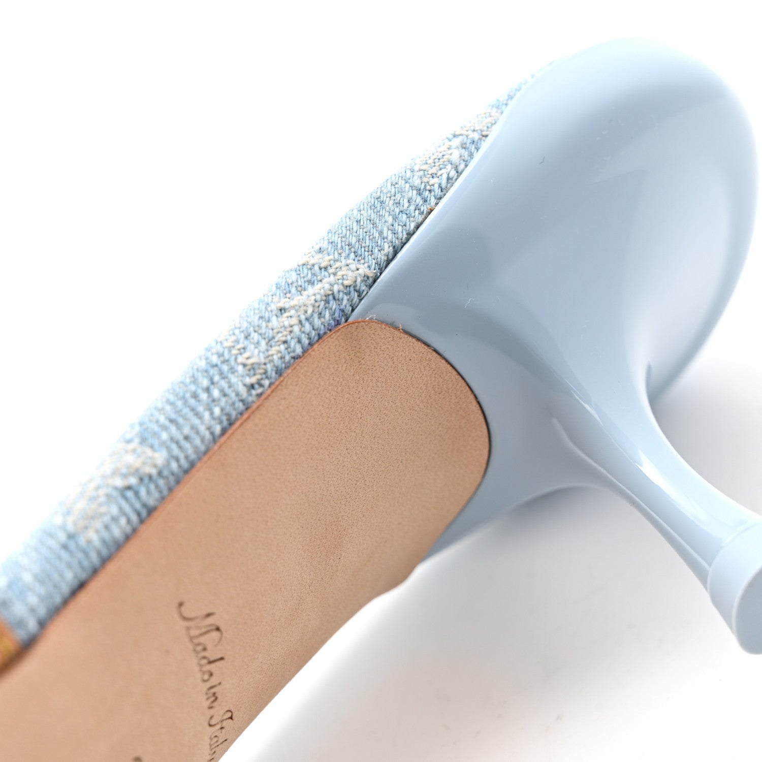Denim Monogram Neo Revival Mules 39 Light Blue