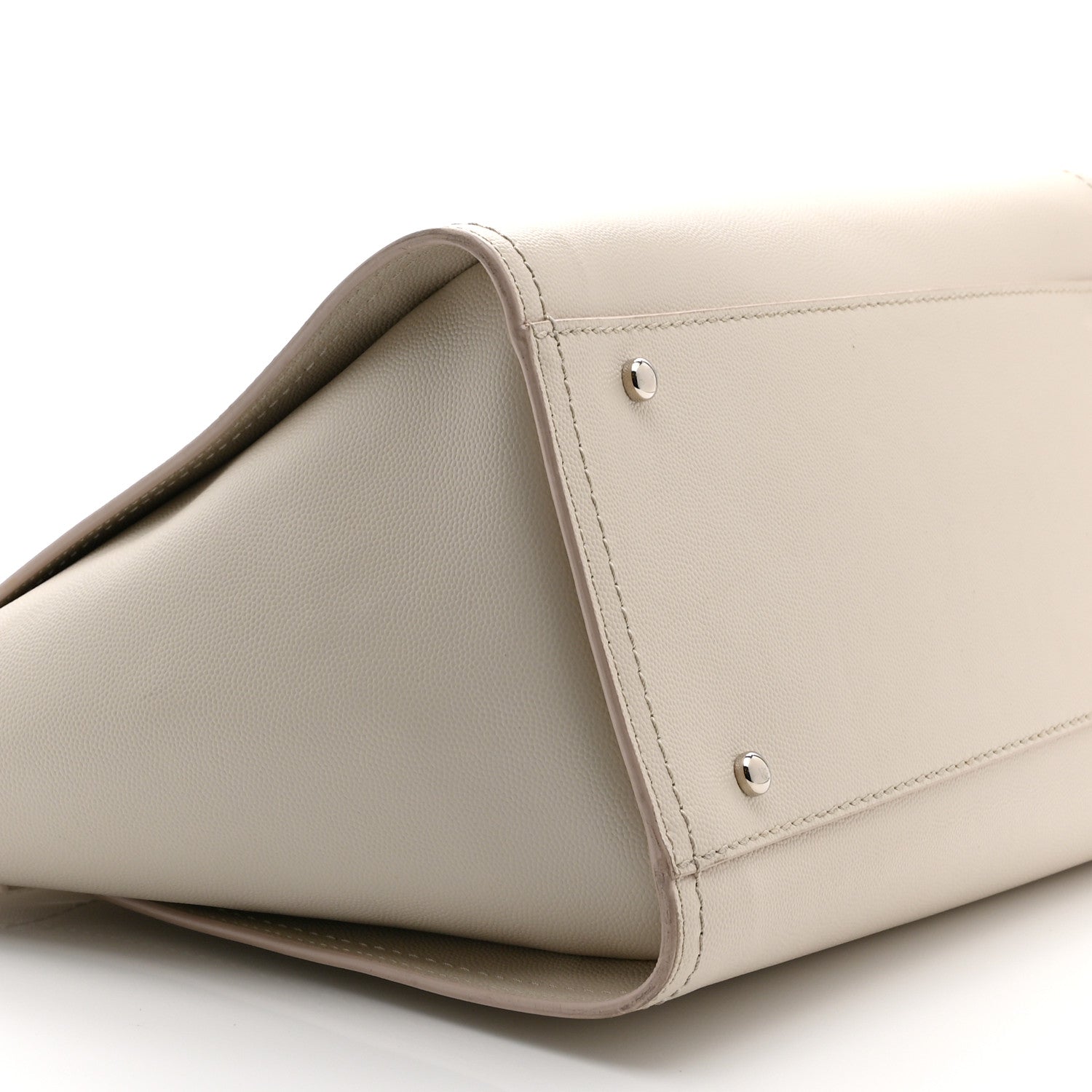 Caviar Small Studded Deauville Tote Ivory