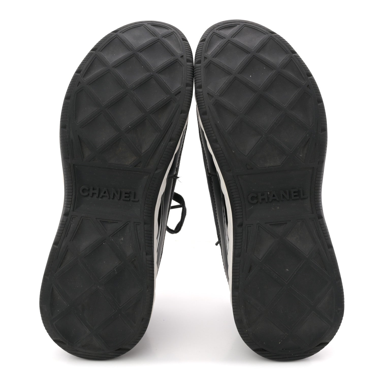 Velvet Calfskin Mixed Fibers CC Sneakers 40 Black