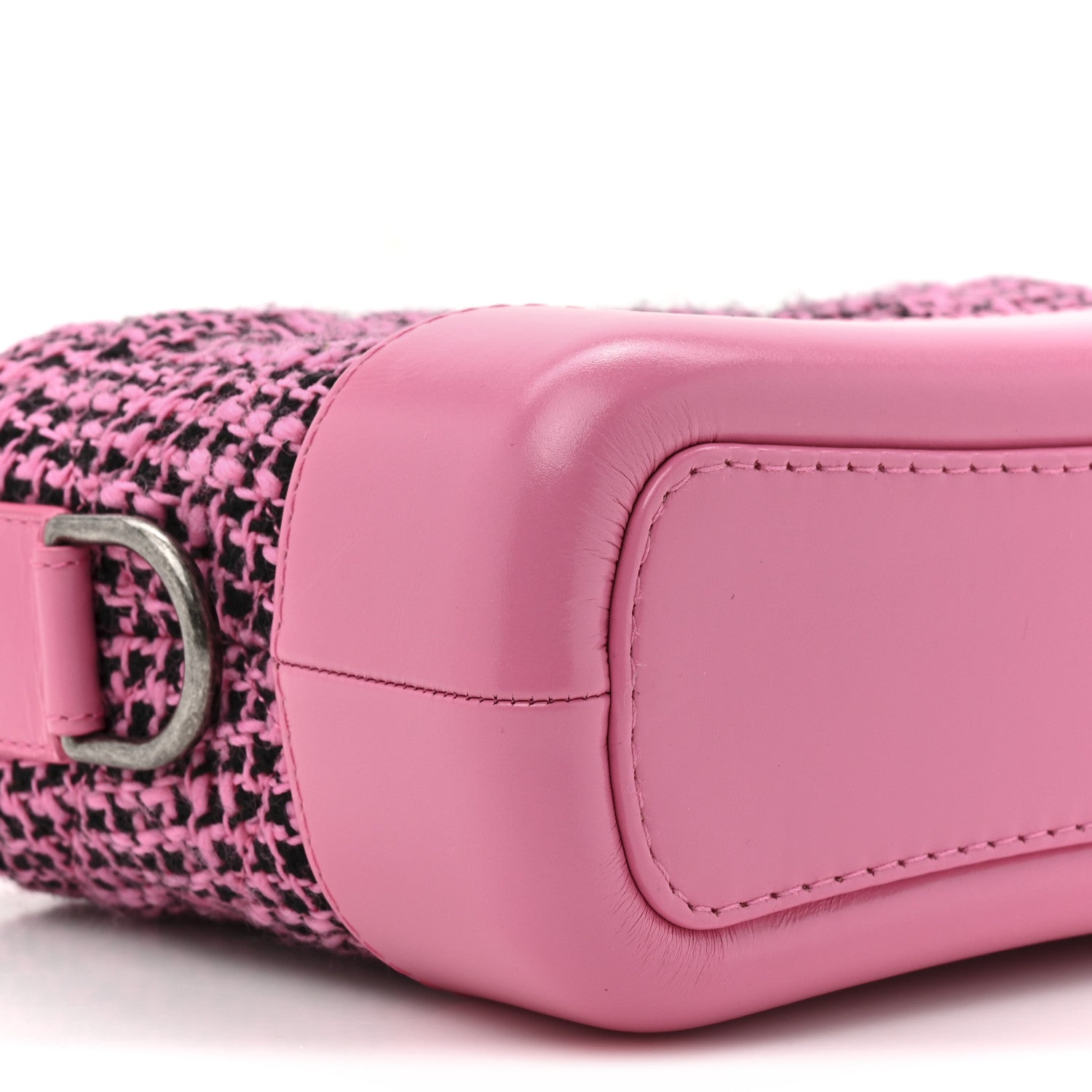 Tweed Calfskin Small Gabrielle Hobo Pink