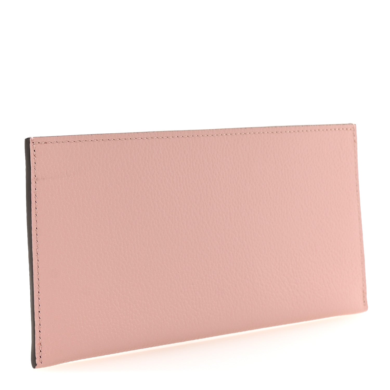 Calfskin Felicie Card Holder Insert Rose Poudre