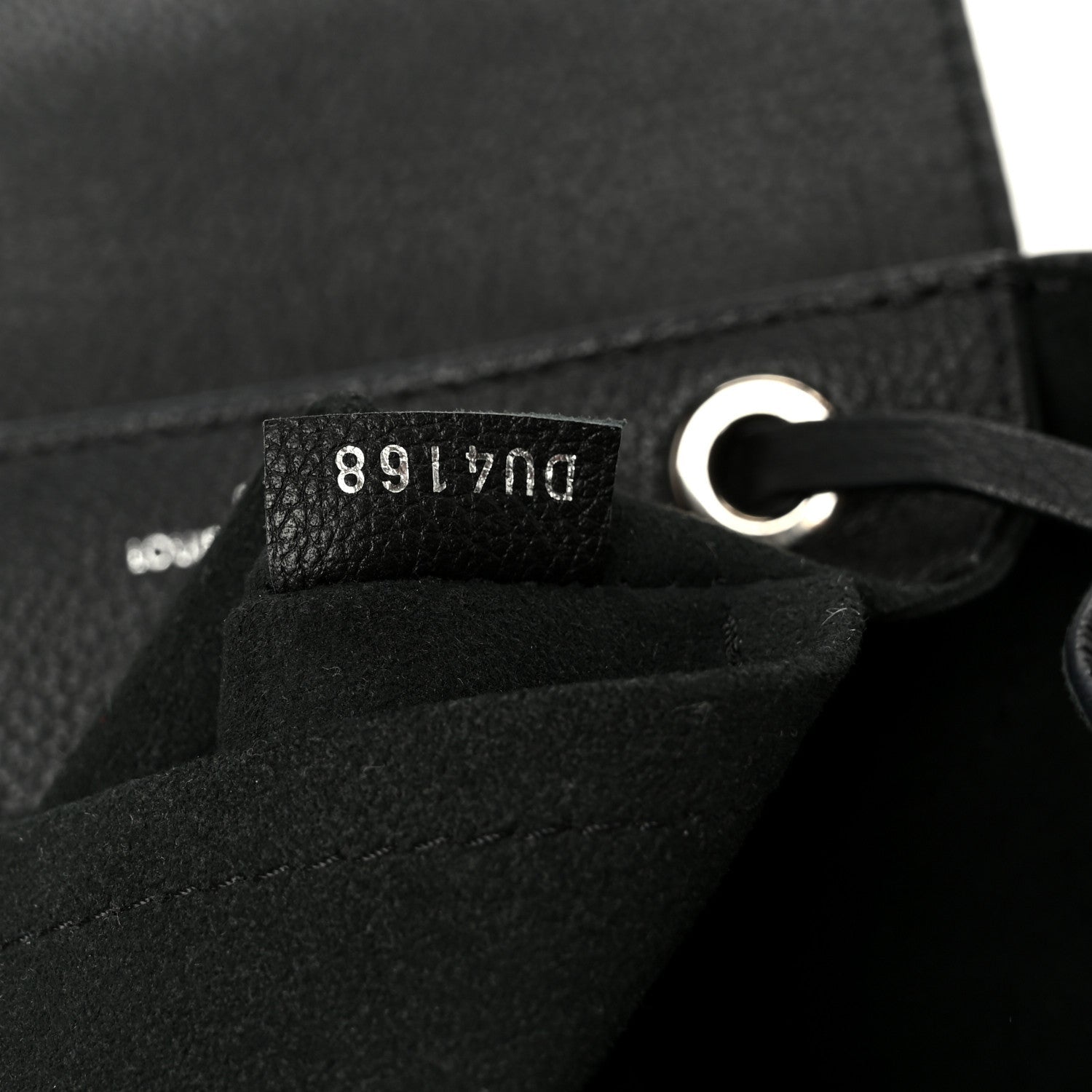 Calfskin Lockme Mini Backpack Black