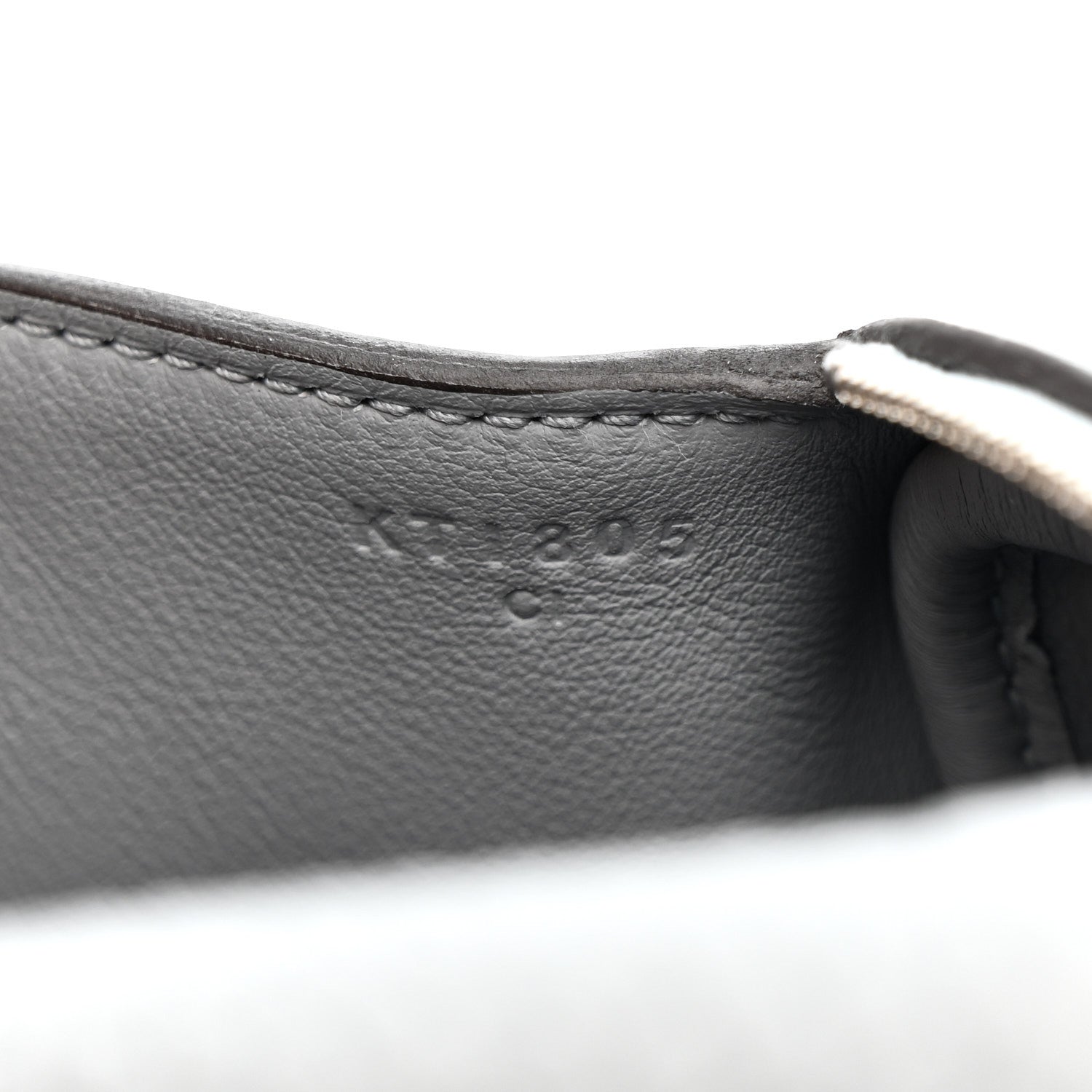 Taurillon Clemence Mini Lindy 20 Gris Pantin