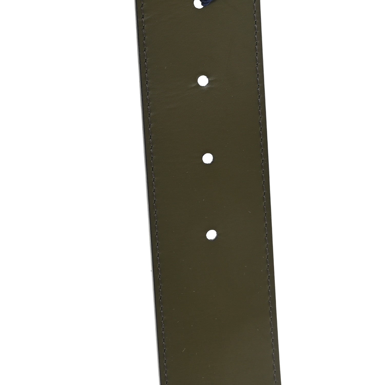 Calfskin Monogram Eclipse 40mm LV Initiales Reversible Belt 95 38 Black Green