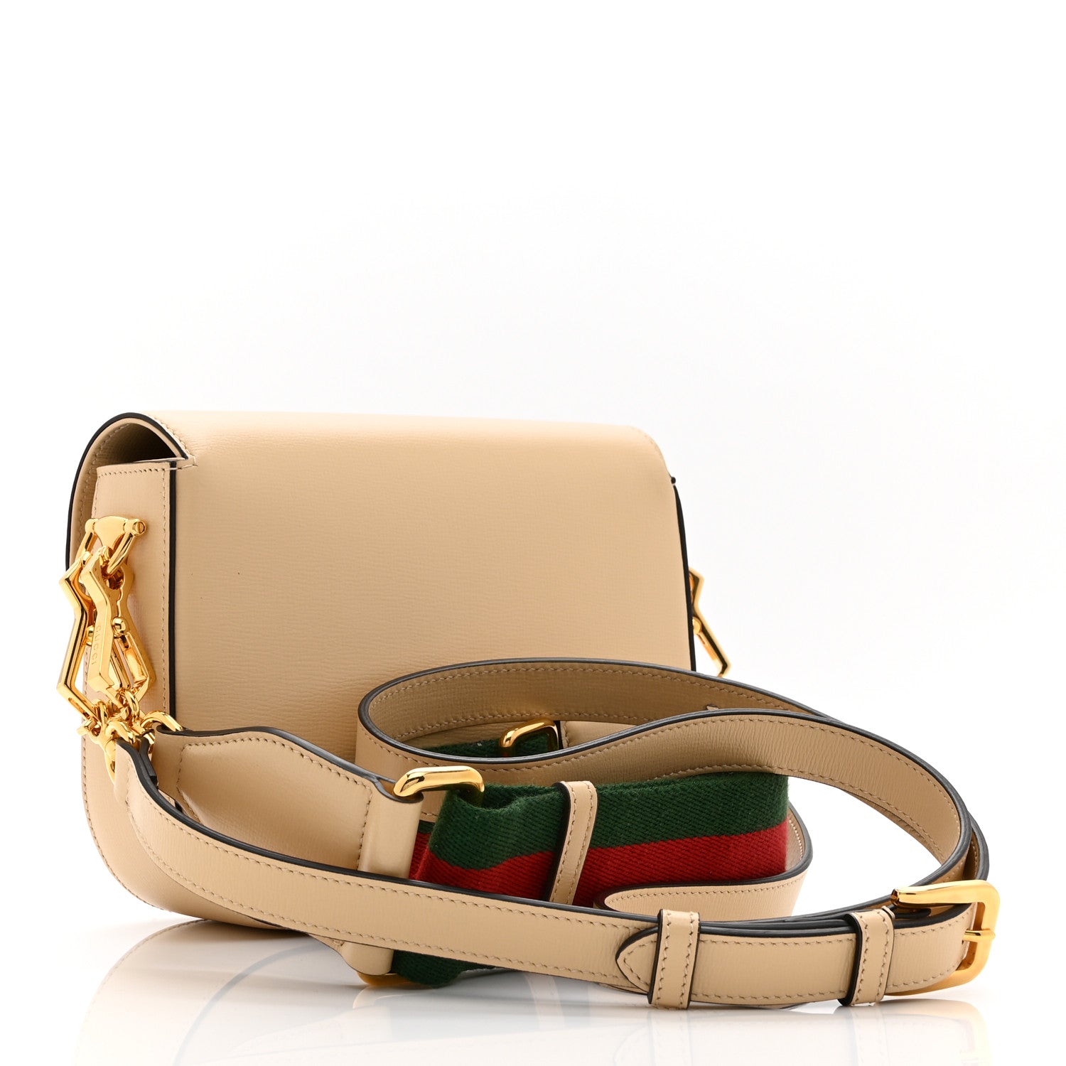 Azalea Calfskin Web Mini Horsebit 1955 Shoulder Bag Bubble Tea