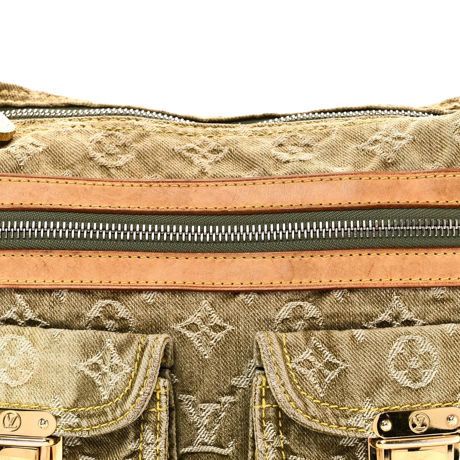 Monogram Denim Baggy PM Lichen