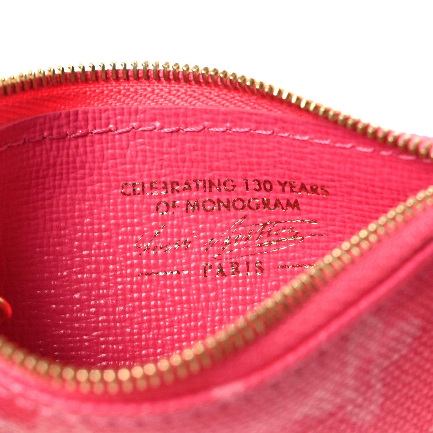 Monogram Origine Key Pouch Rose Ruban