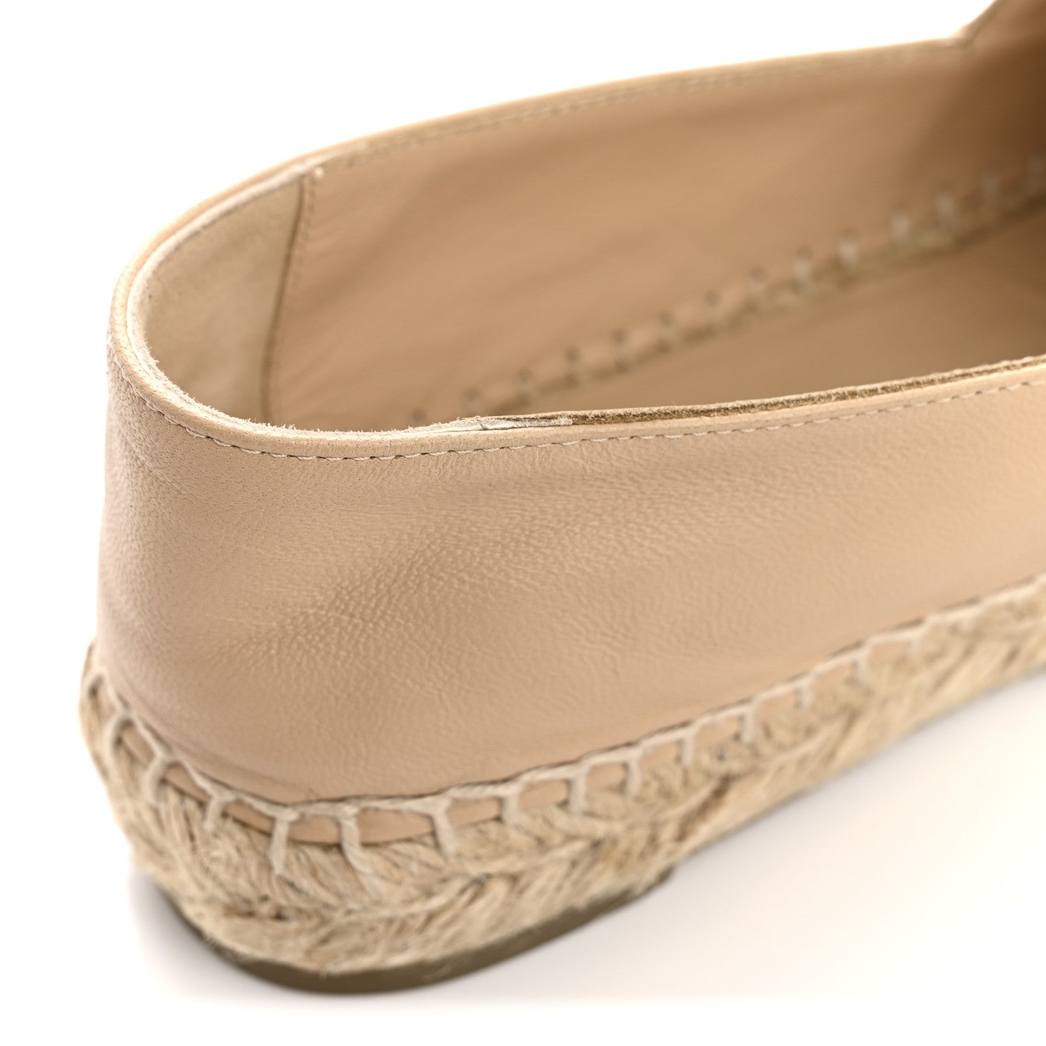 Lambskin CC Espadrilles 36 Beige Black