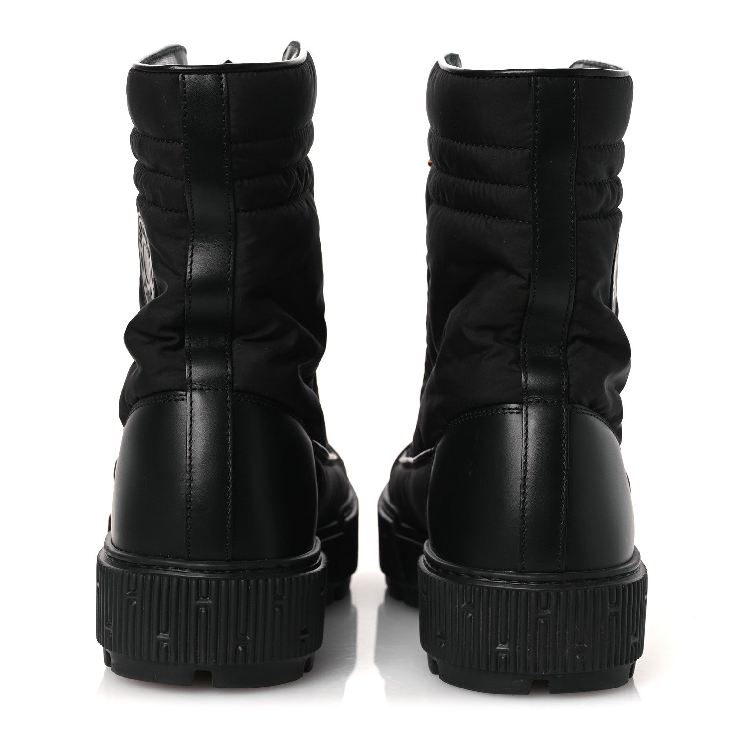 Calfskin Parachute Fresh Ankle Boots 40.5 Black
