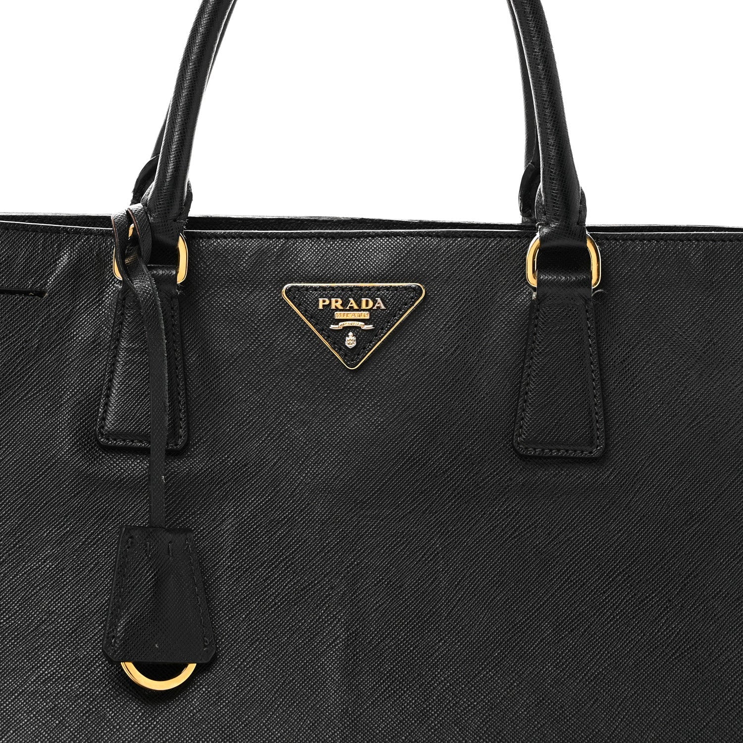 Saffiano Lux Large Tote Black