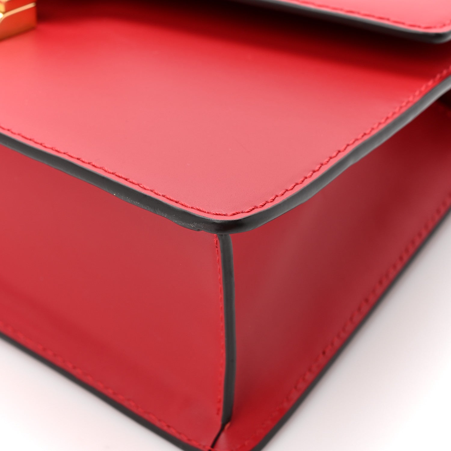Calfskin Small Sylvie Shoulder Bag Hibiscus Red