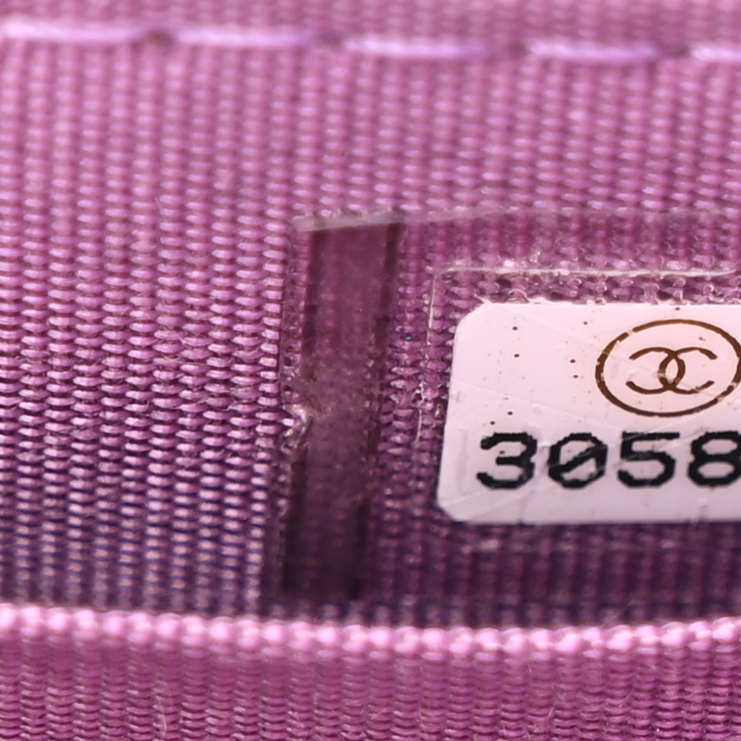 Shiny Lambskin Quilted Extra Mini Flap Purple