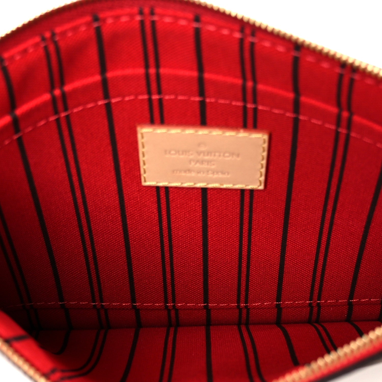 Monogram Neverfull MM GM Pochette Cherry
