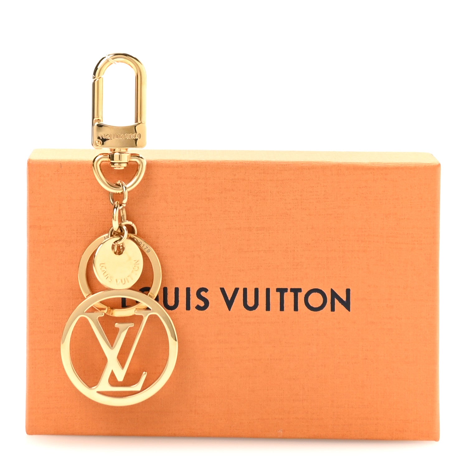 LV Circle Bag Charm Key Holder Gold