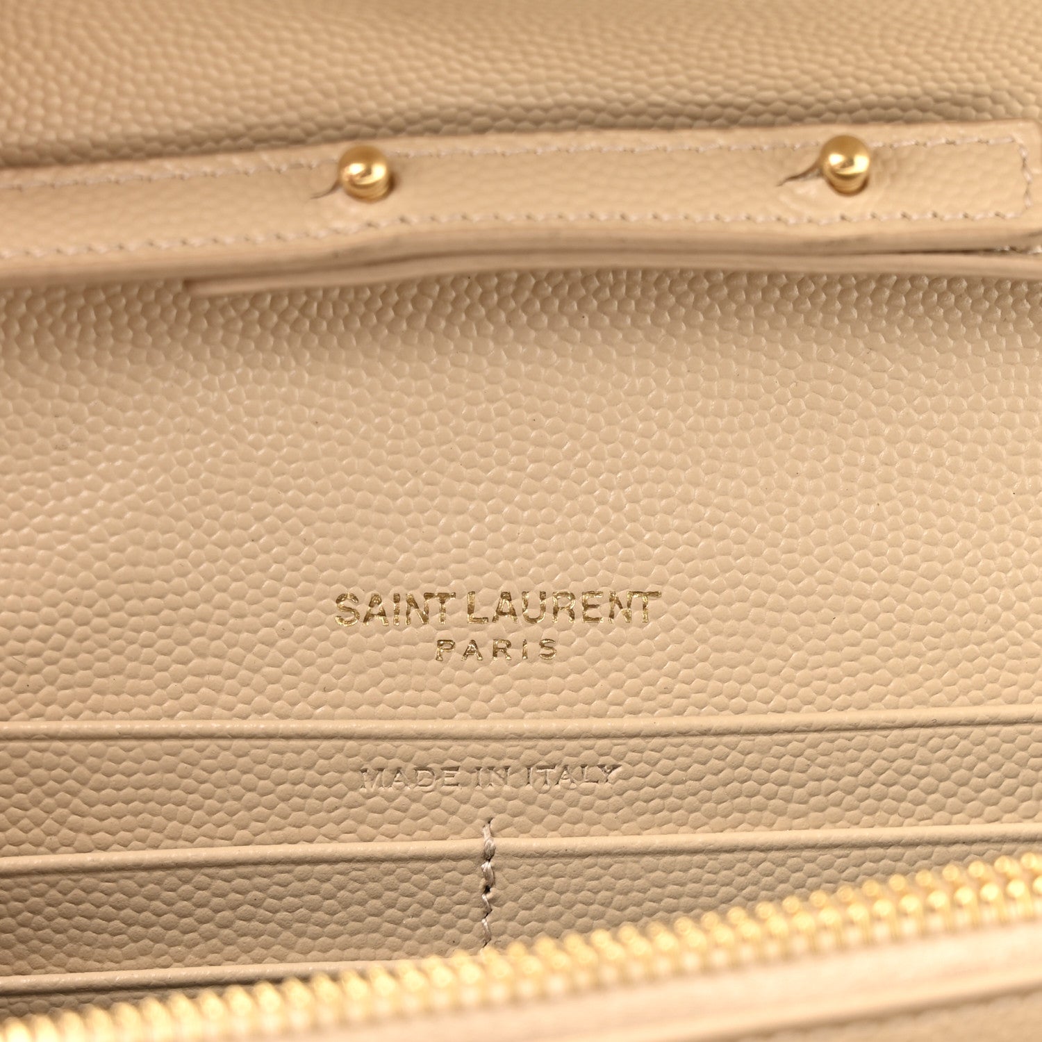 Grain De Poudre Matelasse Chevron Monogram Chain Wallet Nude Powder
