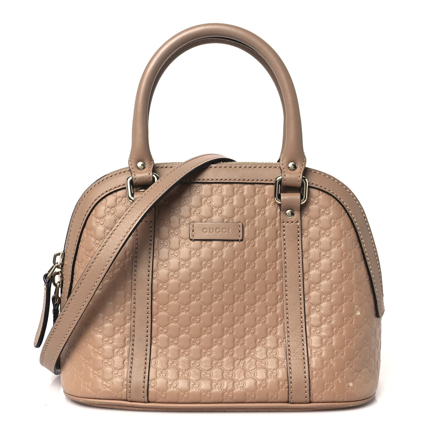 Soft Microguccissima Mini Dome Bag Camelia
