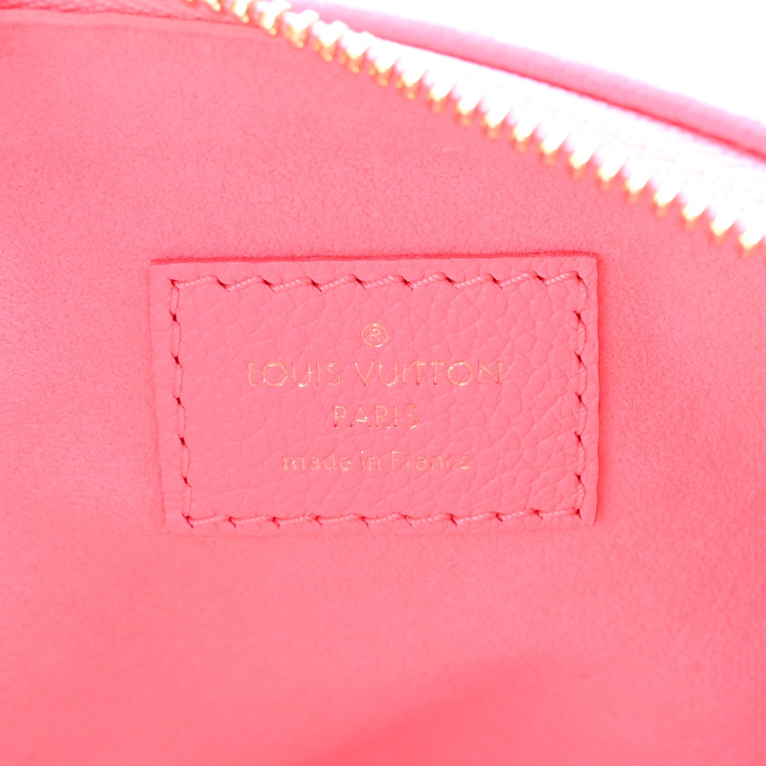 Calfskin Embossed Monogram Coussin BB Rose Fluo