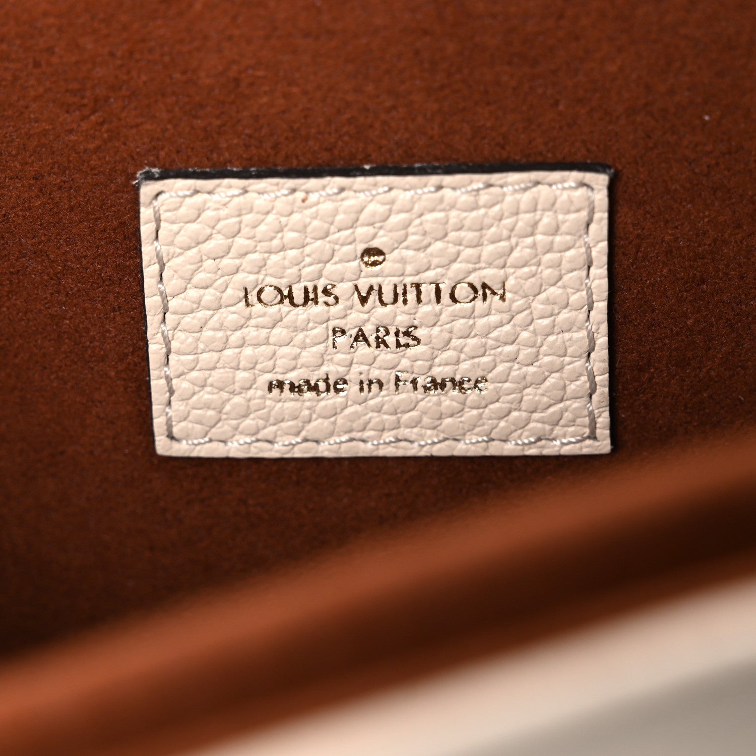Empreinte Braided Pochette Metis Creme Beige Caramel