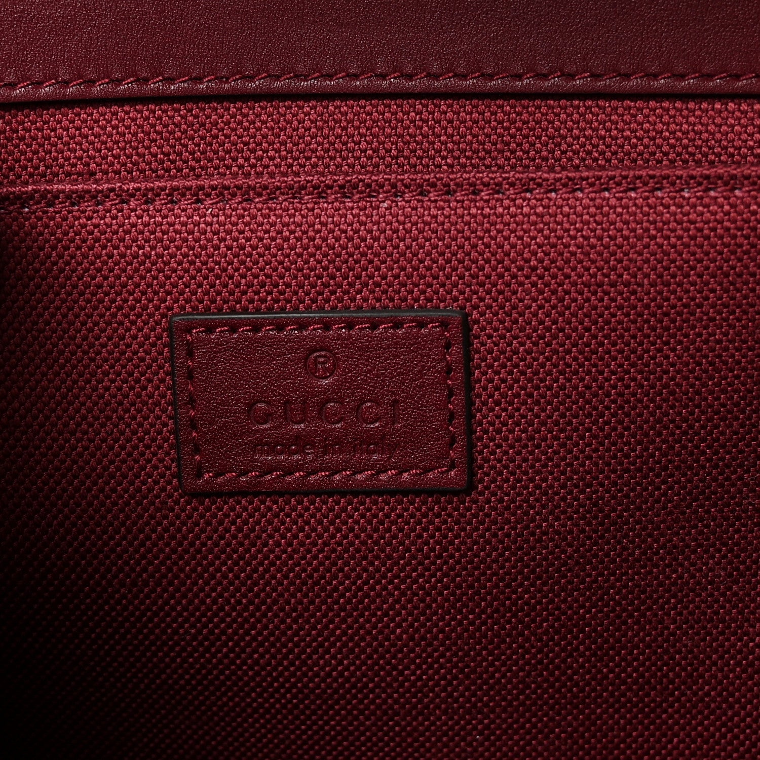 Crepe Wool Silk GG Monogram Go Small Shoulder Bag Rosso Ancora