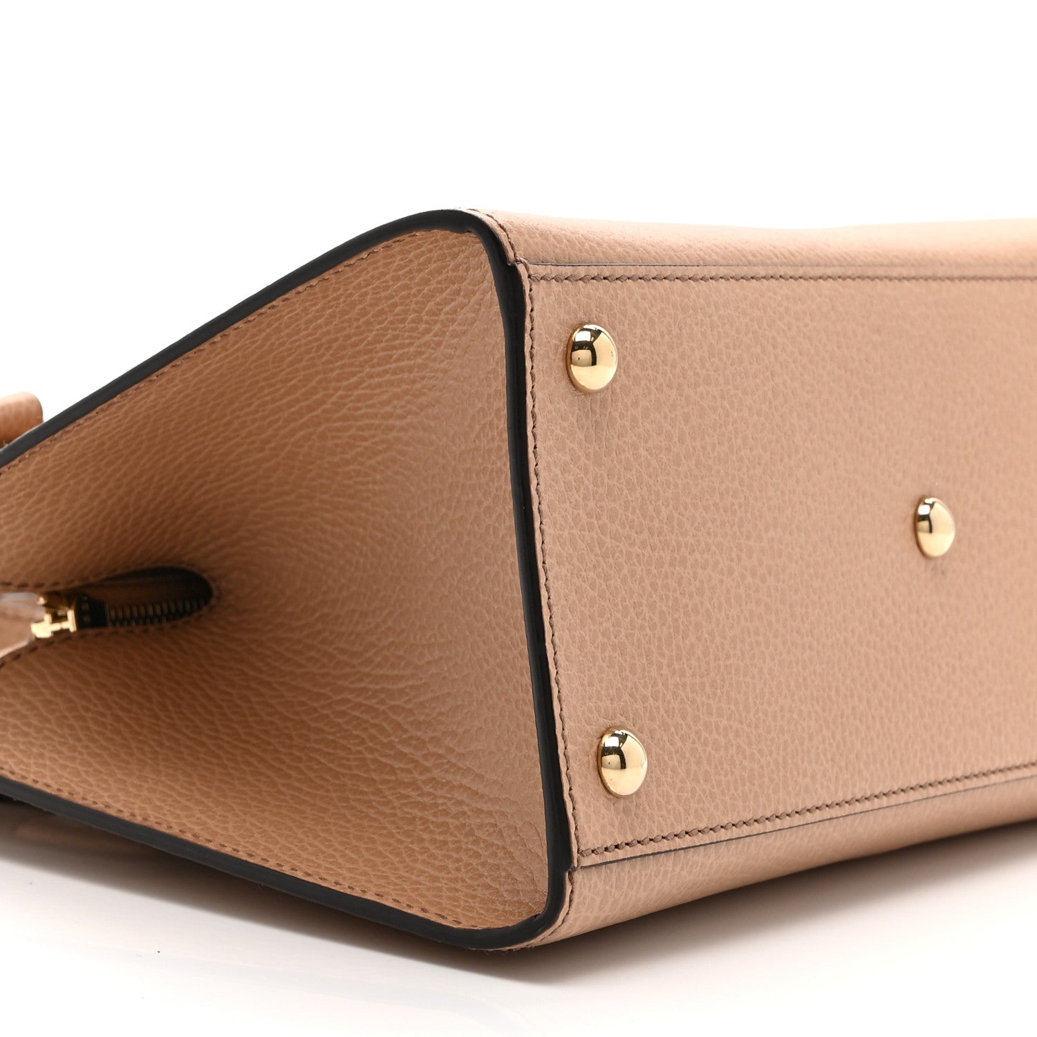 Dollar Calfskin Medium Soho Top Handle Satchel Camelia