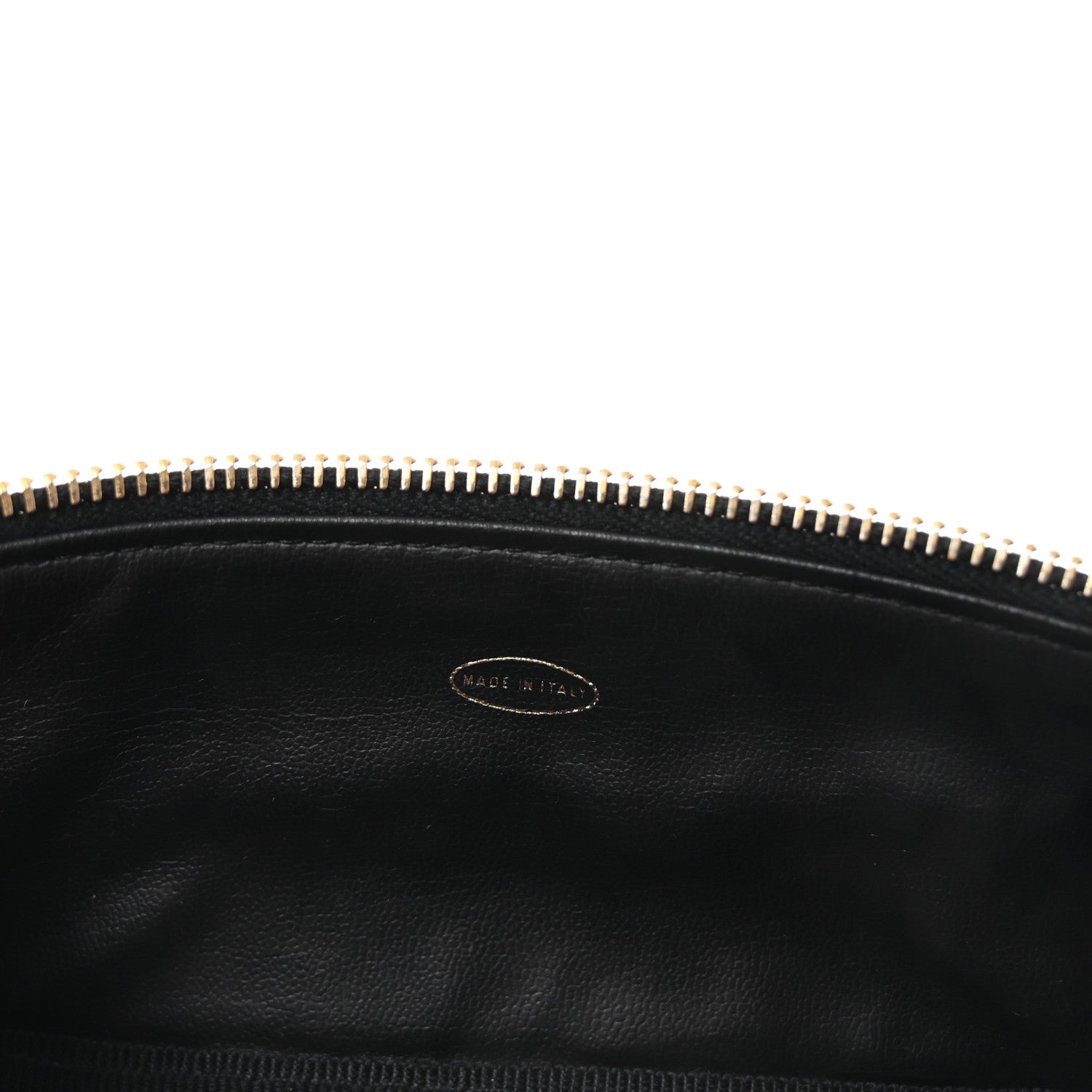 Lambskin Vanity Cosmetic Case Black