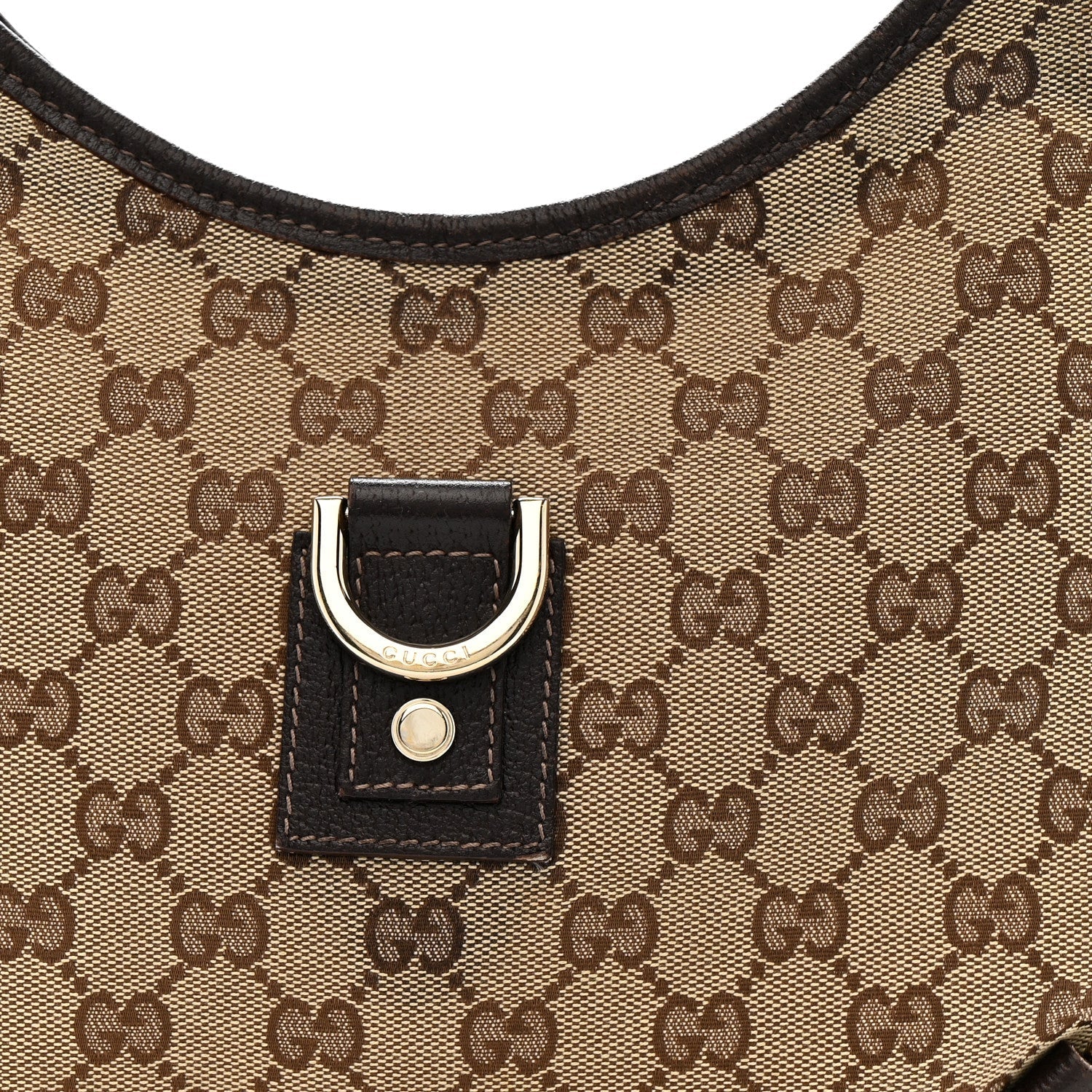 Monogram Medium Abbey D Ring Hobo Brown