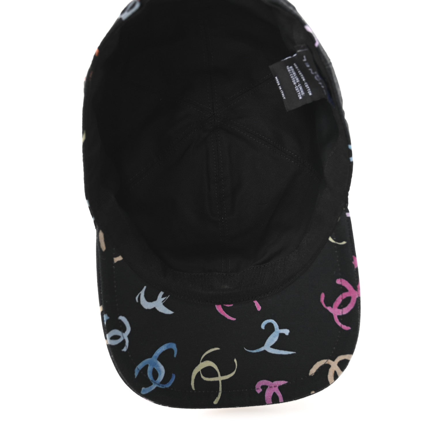 Cotton CC Cap Hat Black Multicolor