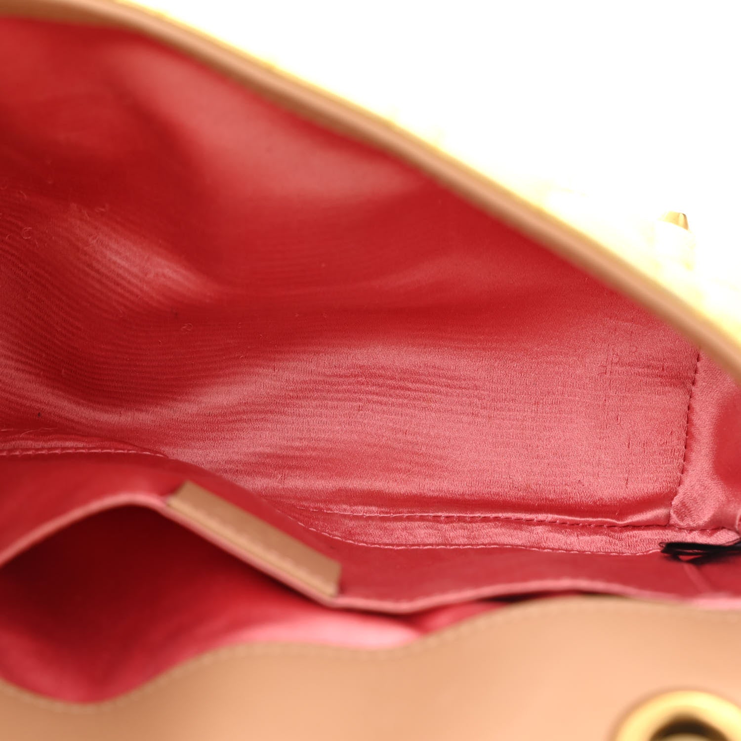 Metallic Calfskin Matelasse Studded Mini Pearly GG Marmont Shoulder Bag Gold
