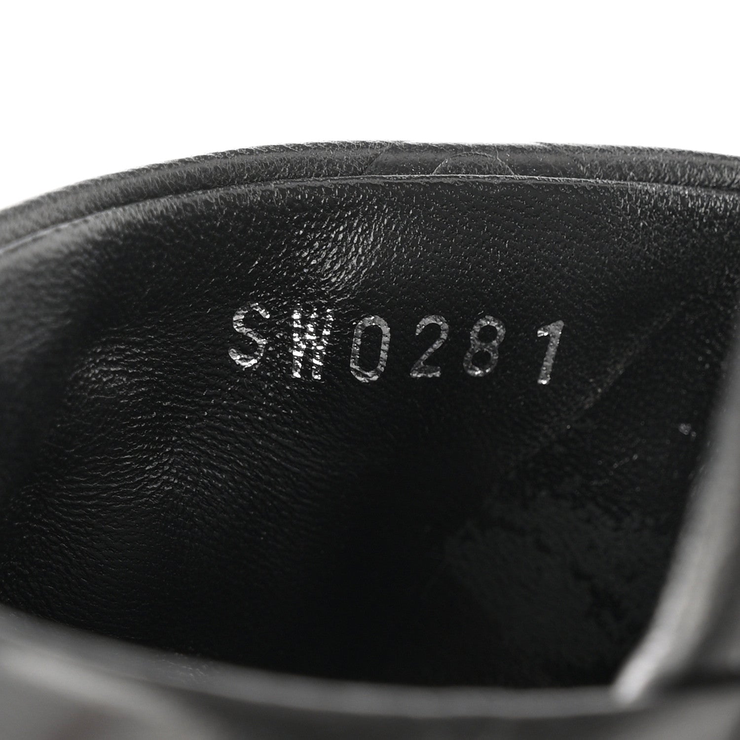 Lambskin Embossed Monogram Revival Mid Heel Mules 37 Black