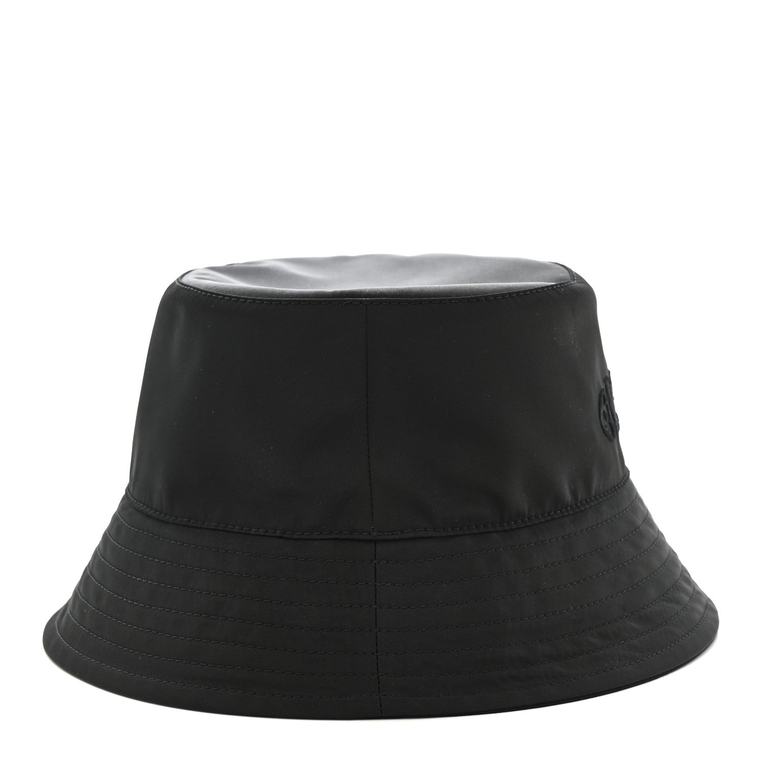 Nylon Reverse LV Move Bucket Hat S Black